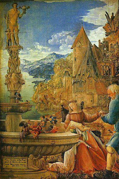 Albrecht Altdorfer Ruhe auf der Flucht oil painting image